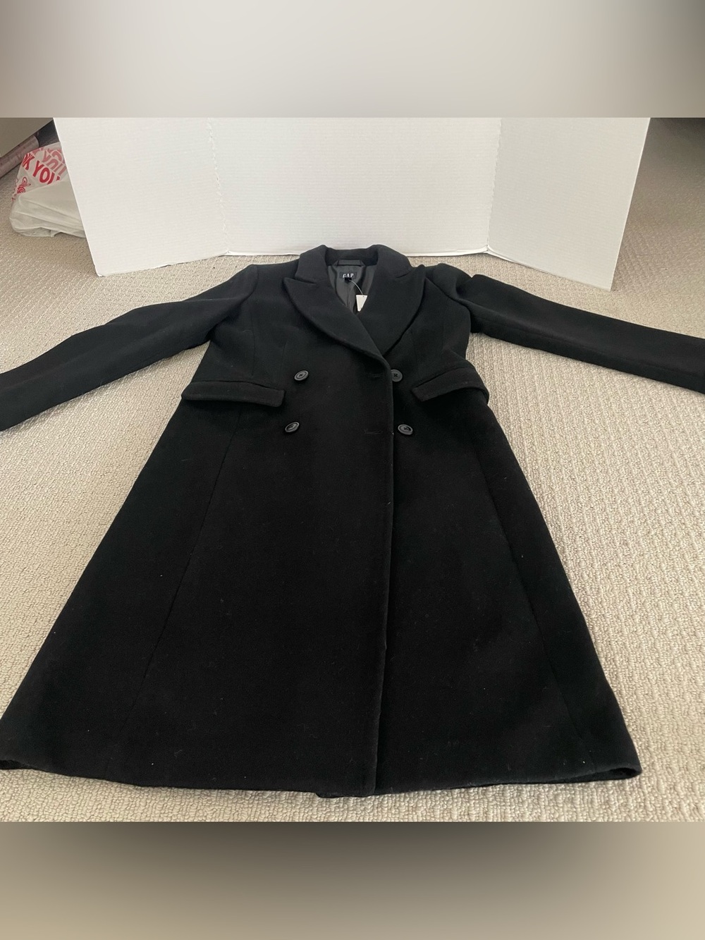NWT women’s GAP double breast long coat